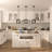 1 - Light Kitchen Island Lantern Square/Rectangle Pendant-1827182375
