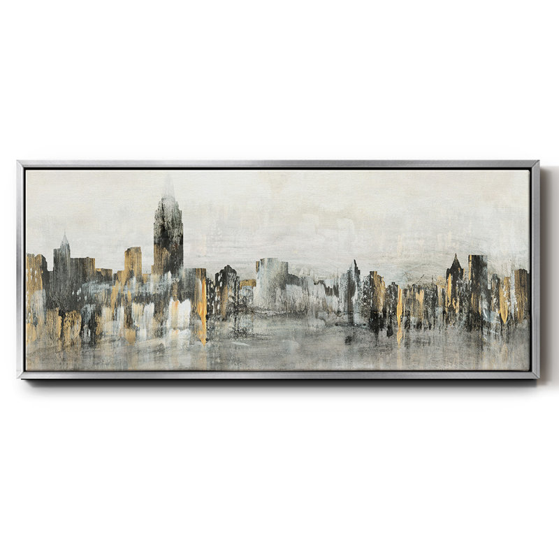 Bright City Lights - Toile encadrée, H 20 po x l 50 po