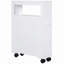 Armoire de rangement roulante étroite en bois 6,25 po x 20,5 po x 28,25 po-693852922