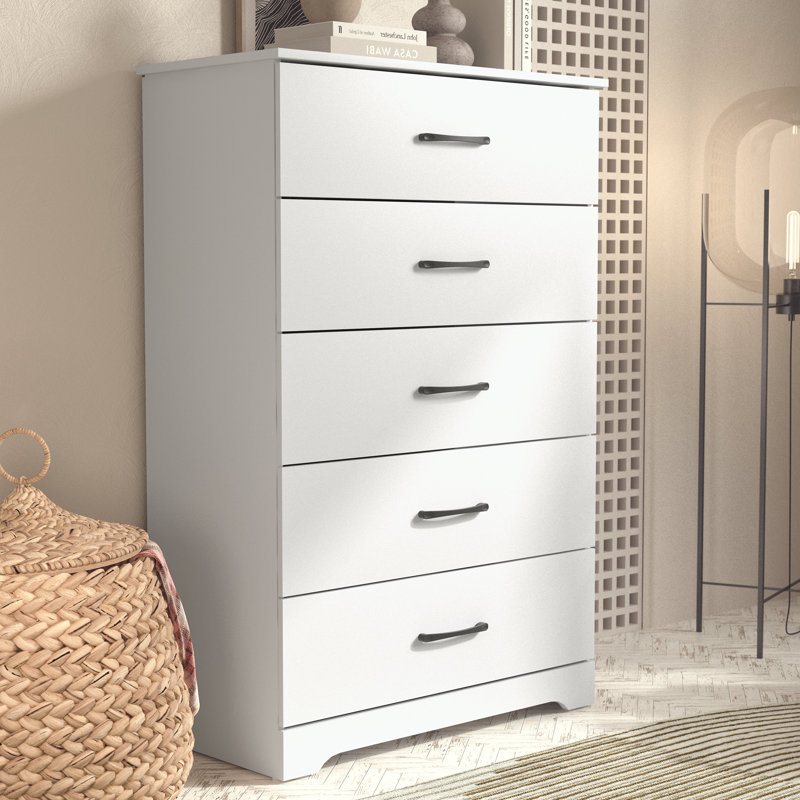 Arkia 5 Drawer 31.5" W Dresser, White