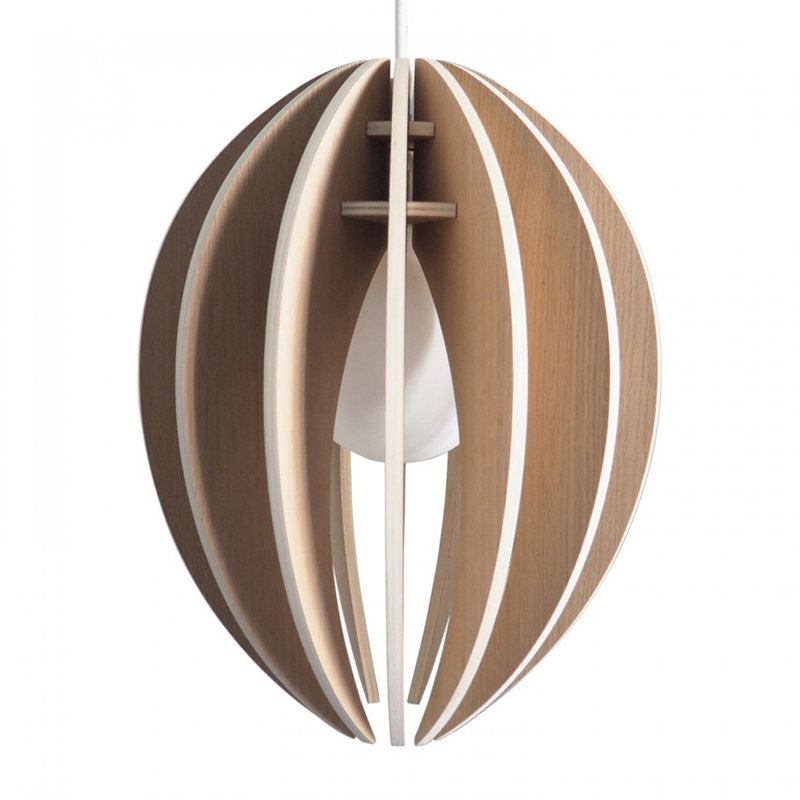 Tenley 1 - Light Single Pendant, Brown, 48cm H x 36cm W x 36cm D, No
