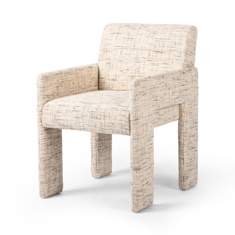 AMUR DINING ARMCHAIR-OSTEND NATURAL, Linen Ostend Natural