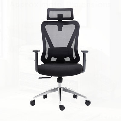 Chaise de bureau en maille vraiment ergonomique avec appui-tête réglable et soutien lombaire pour un confort et une posture ultimes