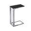 Accent Table, C-Shaped, End, Side, Snack, Black Laminate, Grey Metal, Transitional