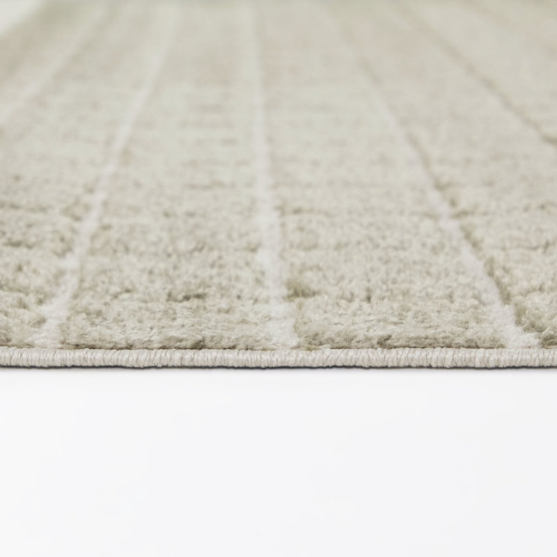Tapis intérieur / extérieur gris Hopkins, Rectangle 5 pi 3 po x 7 pi