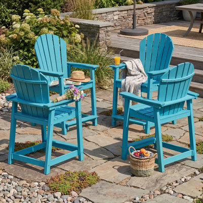 Hdpe Outdoor Adirondack Bar Chair