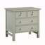 Table de chevet 4 tiroirs avec rangement - Gris antique-554809693