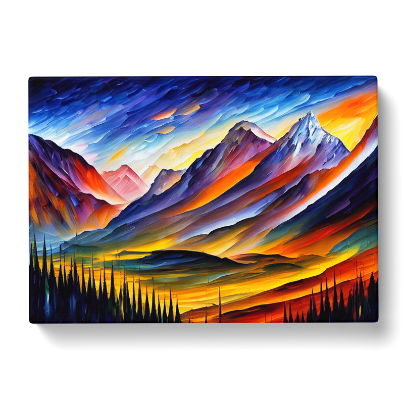 Mountain View Vol.3 Abstract - Wrapped Canvas