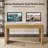 William Solid Wood Writing Desk with Built-In Electrical Outlet-185868860