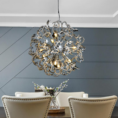 Modern 19-lights Empire Chandelier With Crystal Accents