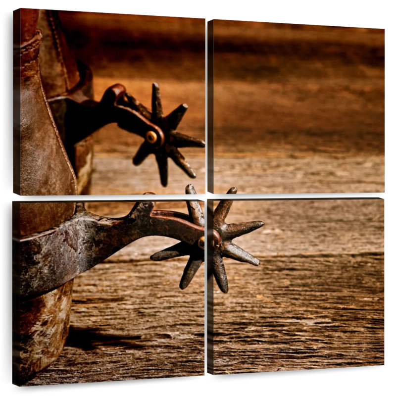 Lelar Cowboy Spurs, 18" H x 18" W