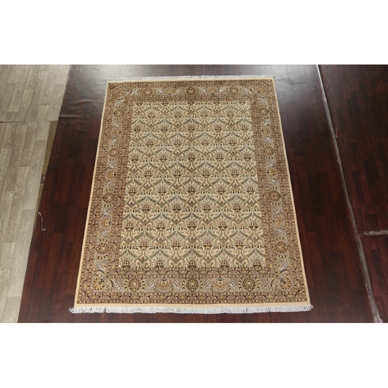 Tapis Kashan à teinture végétale noué à la main 8 x 10