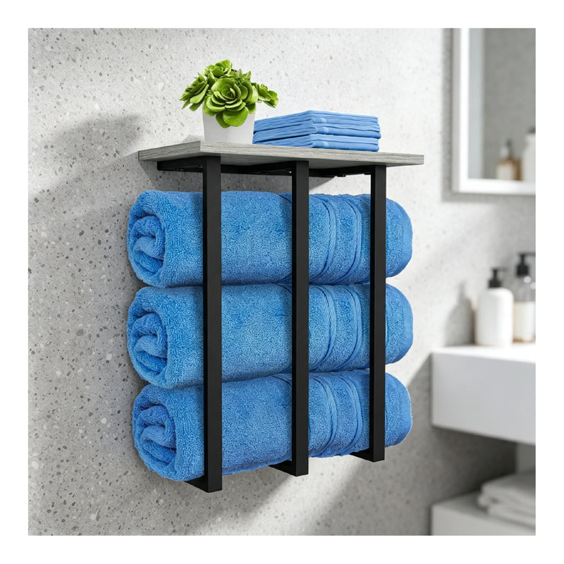 34 cm L Iron Towel Rack