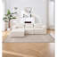 Modern Minimalist Modular Sectional Sofa, L-Shape Upholstered Cloud Couch With Deep Seats