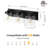 3-Light Matte Black Wall Sconce, Square Clear Glass Shades, E26 Base, Vanity Light for Bathroom