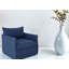  Fauteuil club bleu marine