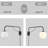 Modern Black Plug In Swing Arm Wall Lamp With On/Off Switch Wall Sconce