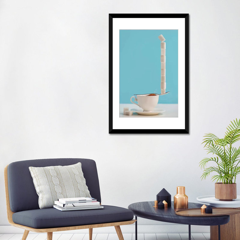 « doux tooth », reproduction d’impression sur toile, H 32 po x l 24 po x P 1 po, Papier d'art encadré noir, Blanc