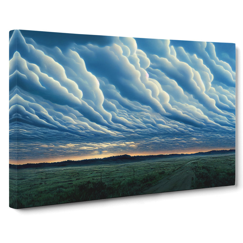 Euphoric Cloudy Sky - Wrapped Canvas