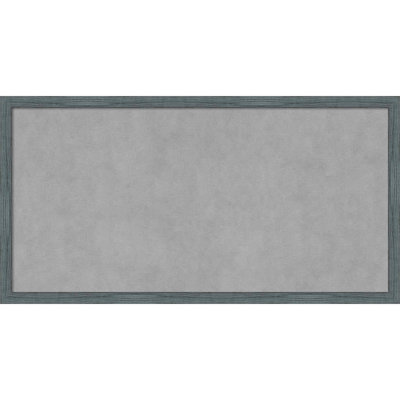 Tableau magnétique encadré étroit bleu-gris rustique