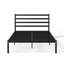Sommier plateforme de lit plateforme en métal robuste avec grand espace de rangement sous le lit, fabrication stable et durable