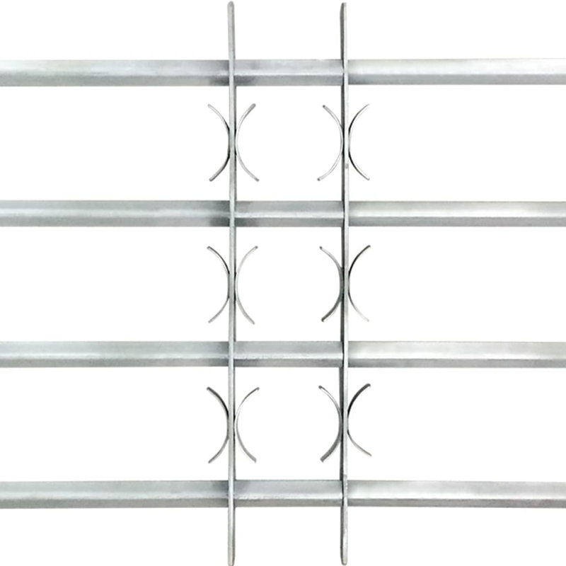 Grille de sécurité réglable pour fenêtres, 4 barres transversales de 27,6 po à 41,3 po