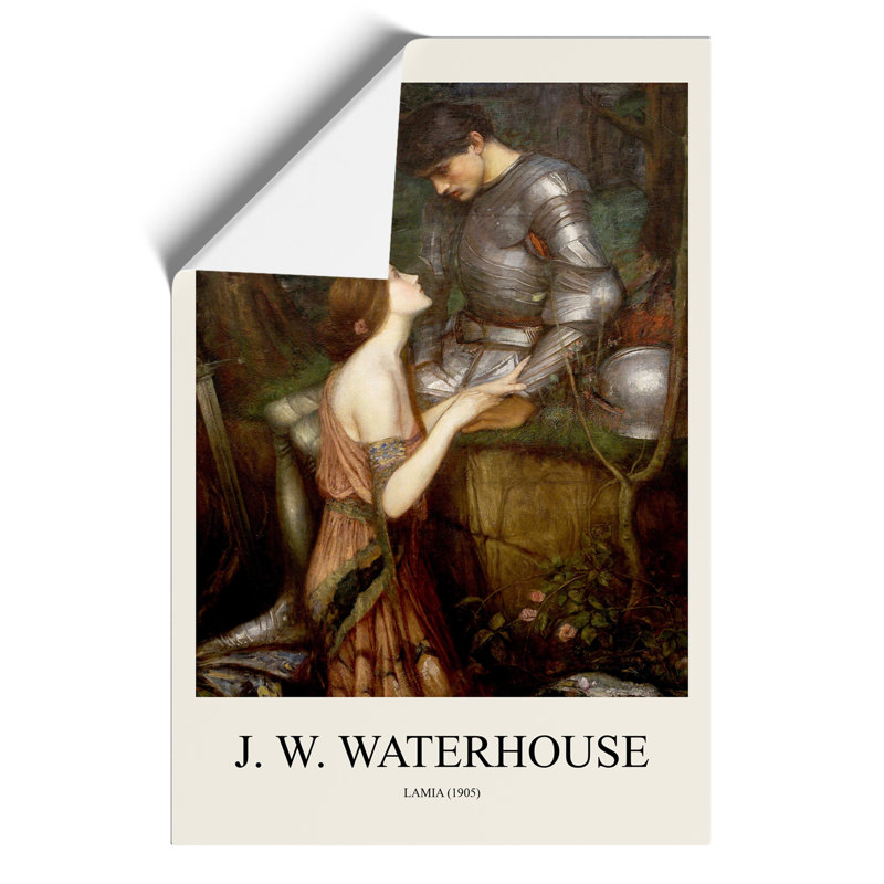 Lamia Print by John William Waterhouse - Frameless Print, 42cm H x 30cm W x 0.1cm D