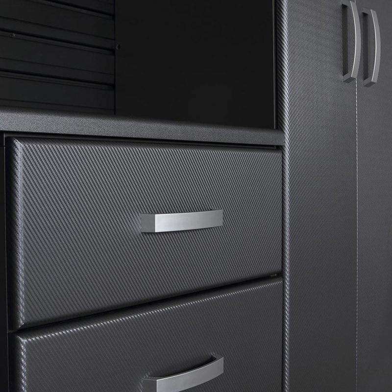 Deluxe 6 Piece Storage System, Black/Silver Carbon