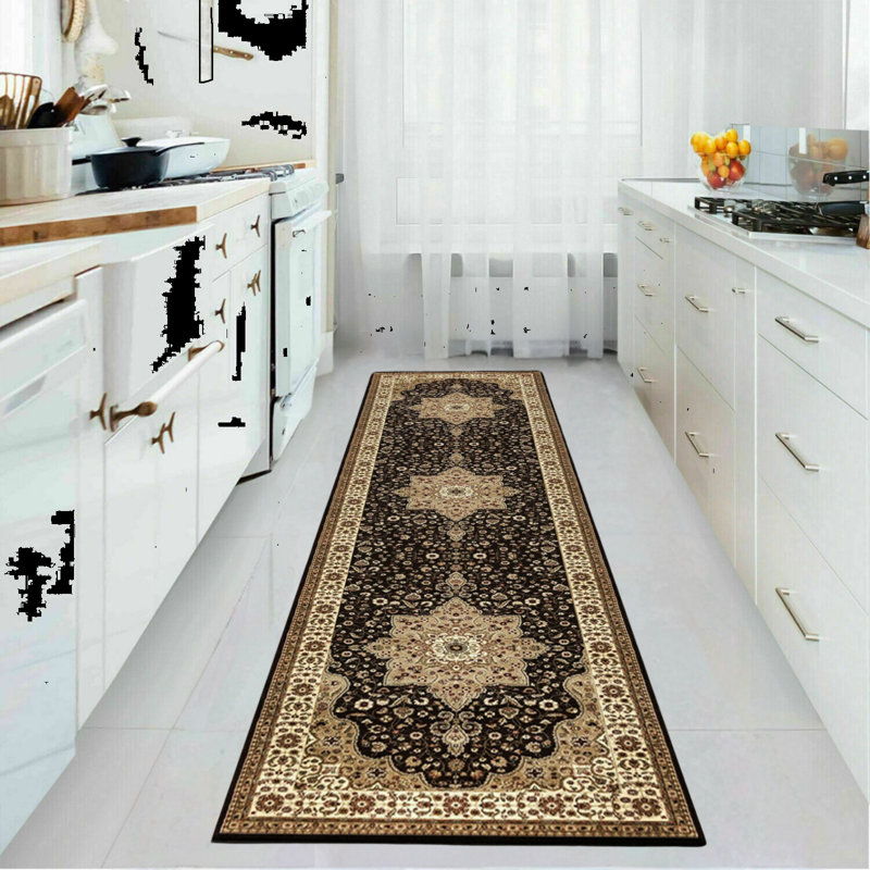 Runner Anca Floral Area Rug, Runner 80 x 300cm
