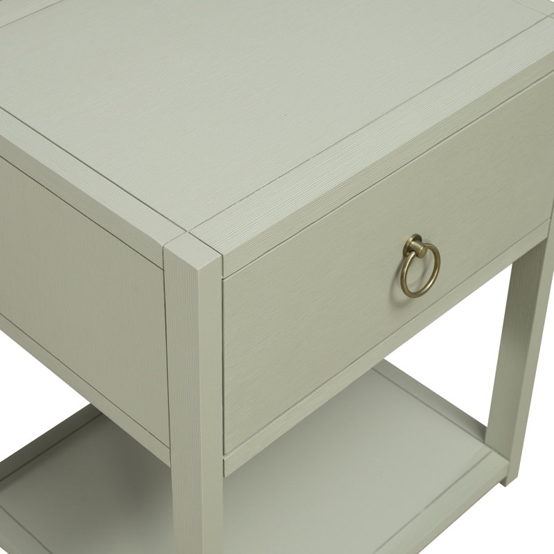 Ballentine End Table with Storage, Blue