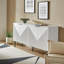 Arkayla 63'' W Sideboard with Hidden Drawers and Wine Glass Rack-547417609
