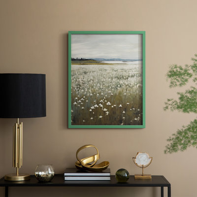 «Vintage Landscape XXXII», reproduction encadrée - bois massif