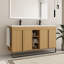 Meuble-lavabo double 60 po avec comptoir en résine Barton-159624954