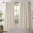 Goffredo 100% Blackout Natural Linen Curtains for Bedroom  Double Layer Drape Farmhouse Thermal Insulated Rod Pocket Back Tab Full Light Blocking 2 Panels for Living Room Nursery-1001974385-1001974341