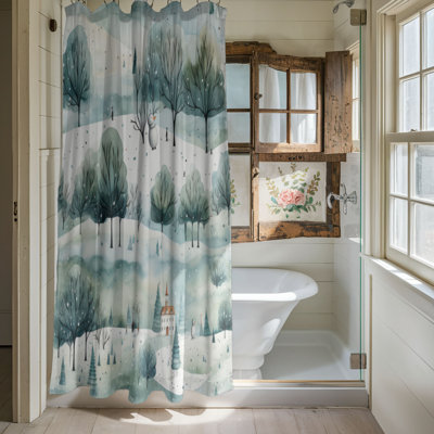 Rideau de douche Wintry Eden - Premium