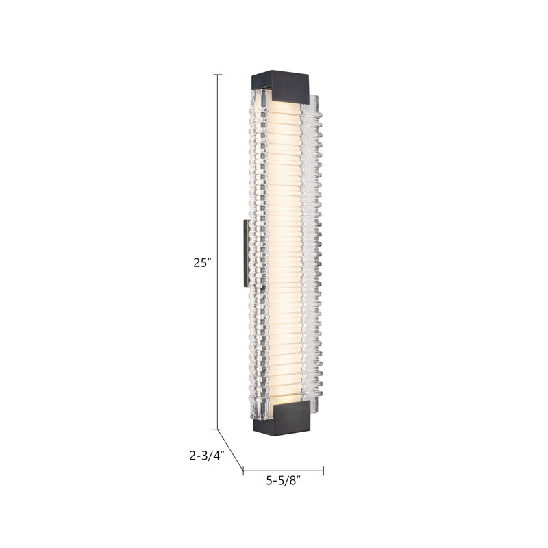 Alai 1 - Light LED Bath Sconce, Vintage Brass