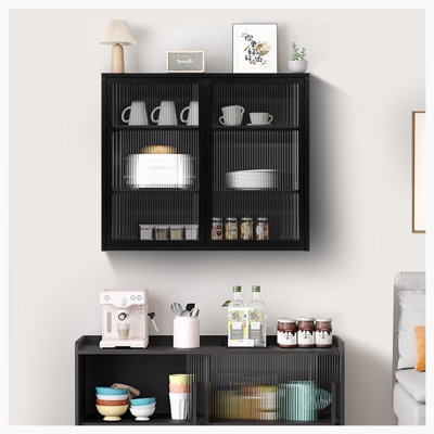 Metal 2 - Door Square Wall Accent Cabinet with Shelves by Ebern Designs