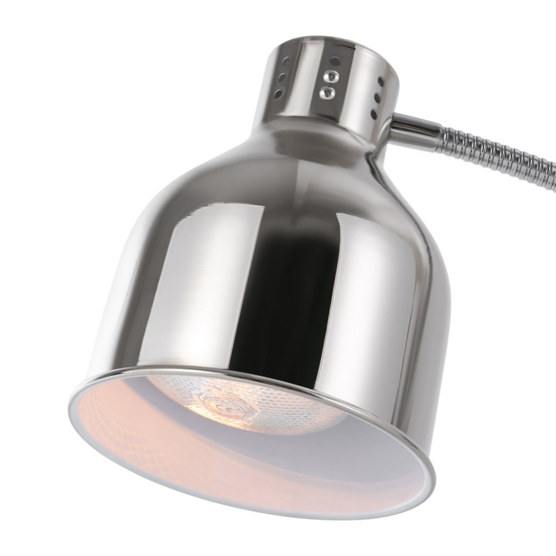 Lampe chauffante 250W avec base rectangulaire, Argent