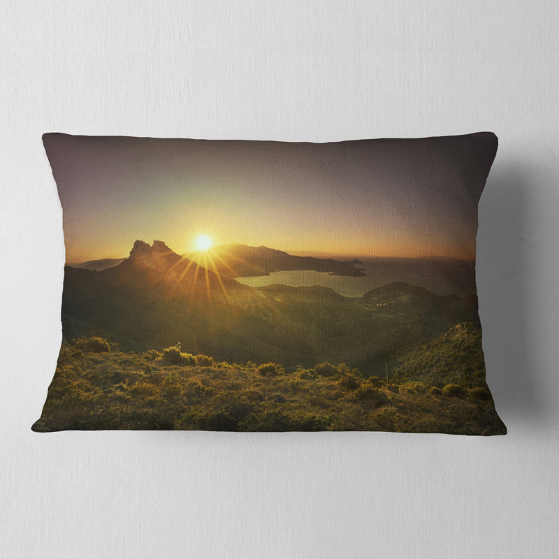Coussin lombaire Schater Landscape Volterraio et Portoferraio Bay