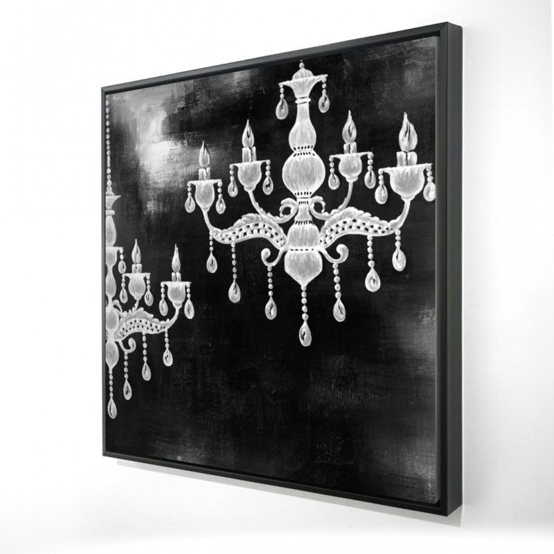 «White Chandeliers», reproduction sur toile