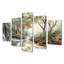Ensemble d'art sur toile vert et brun Bath Haven I