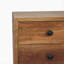 Mini table de chevet 2 tiroirs Oak-ish