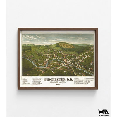 Winchester-New Hampshire, art mural rétro NH, impression de l'affiche Old NH State, affiche de Winchester View, décoration murale États-Unis, Art antique des États-Unis