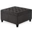 Rangement gris foncé avec cadre en bois massif et abat-jour en bois recouvert de boutons-1538541303