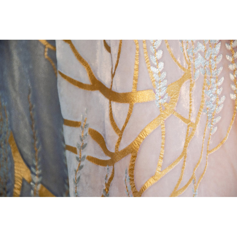Willow Metallic Throw, 74" L x 52" W, Moonstone