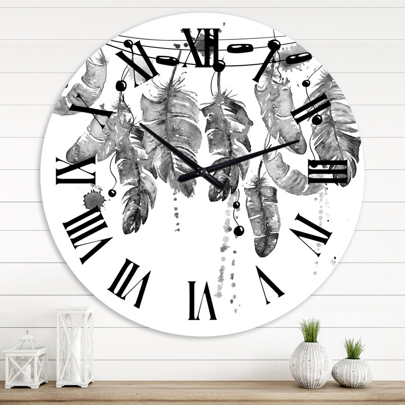 Horloge murale bohème et éclectique, Grand