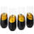 9 oz. Modern Black Gold Champagne Flutes
