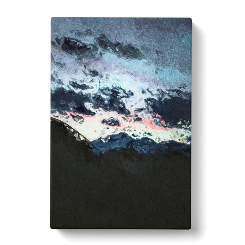 Mountain Below the Clouds - Wrapped Canvas, 50cm H x 35cm W x 3cm D