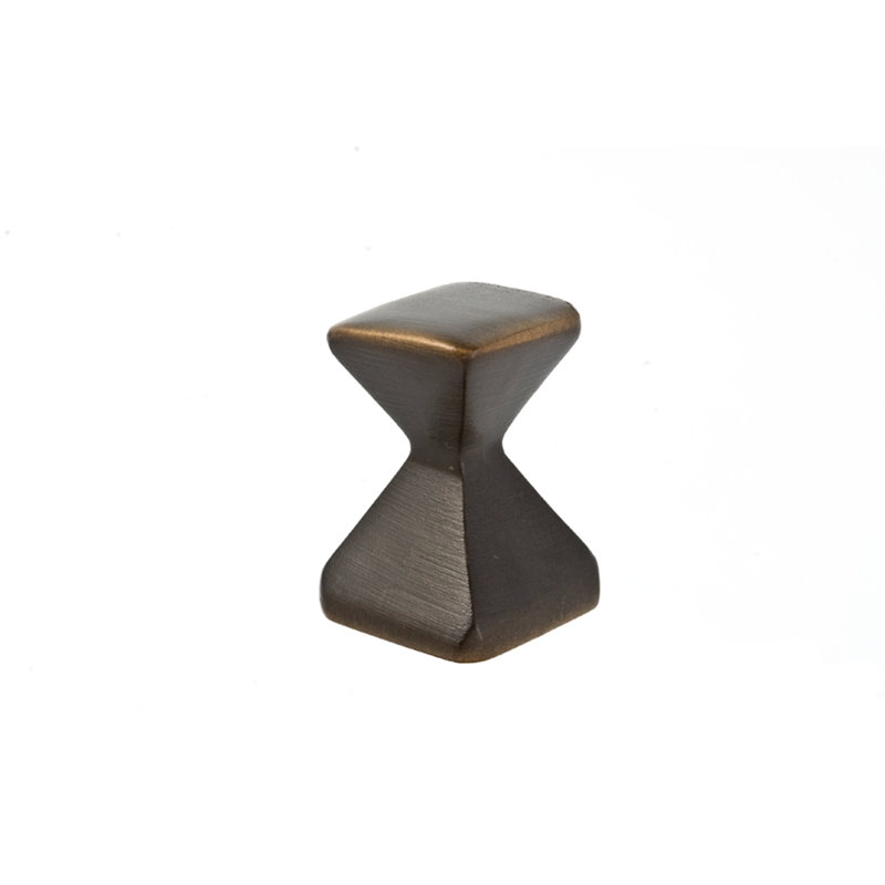 Forged 2 Square Knob, 0.625" H x 0.625" W x 1" D, Oil Rubbed Bronze