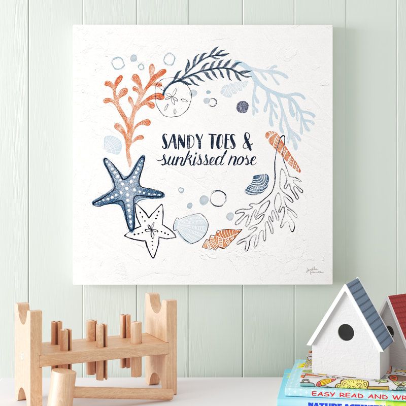 «Simple Sea III» par Janelle Penner, reproduction d'art sur toile tendue, H 20 po x l 20 po